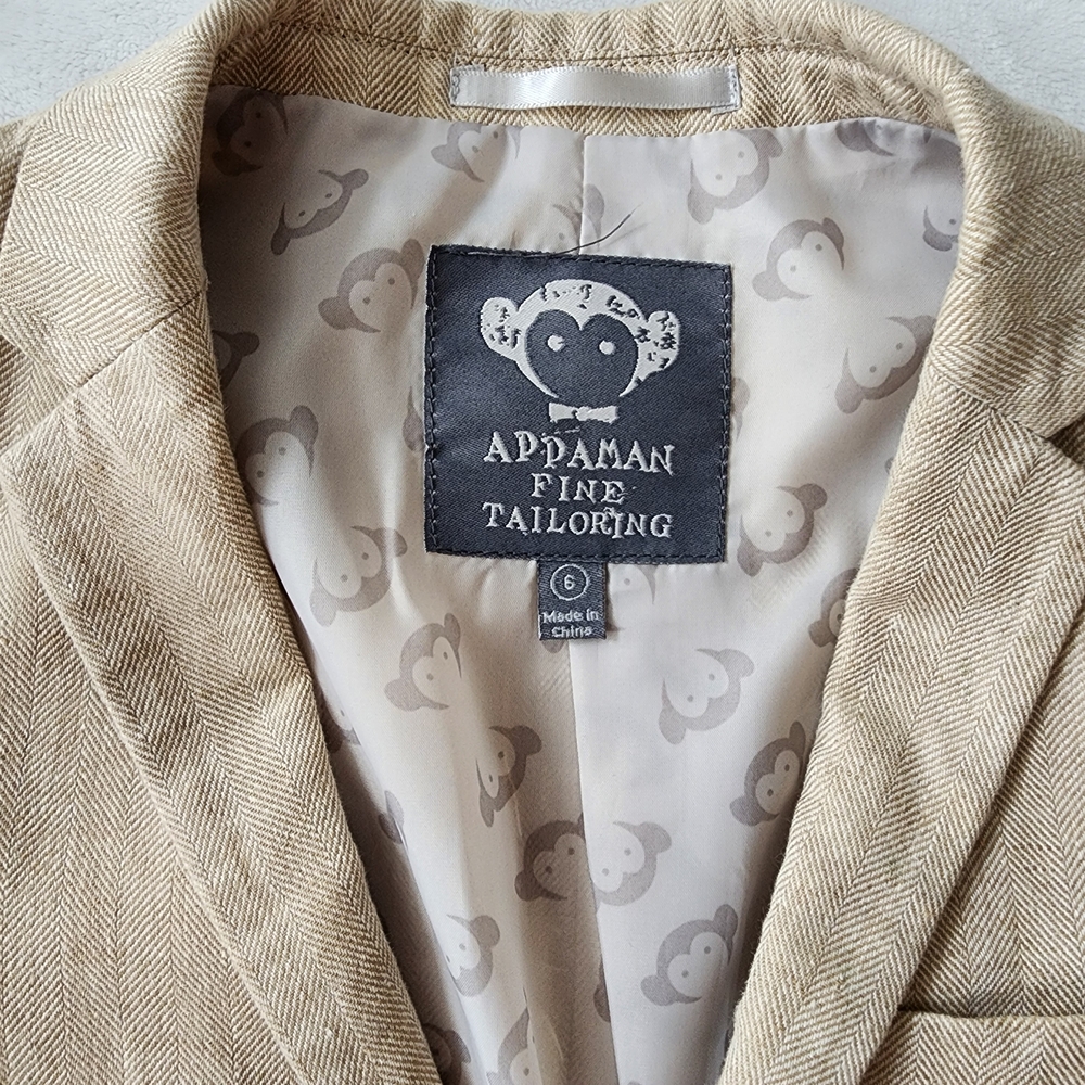 Appaman Boys Linen Blend Suit Size 6 + Blush Suspenders | Wedding, Easter - Picture 3 of 15